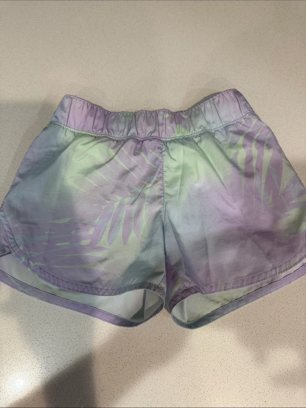 Old Navy Girls' Tie-Dye Active Shorts - Lavender & Coral Multi
